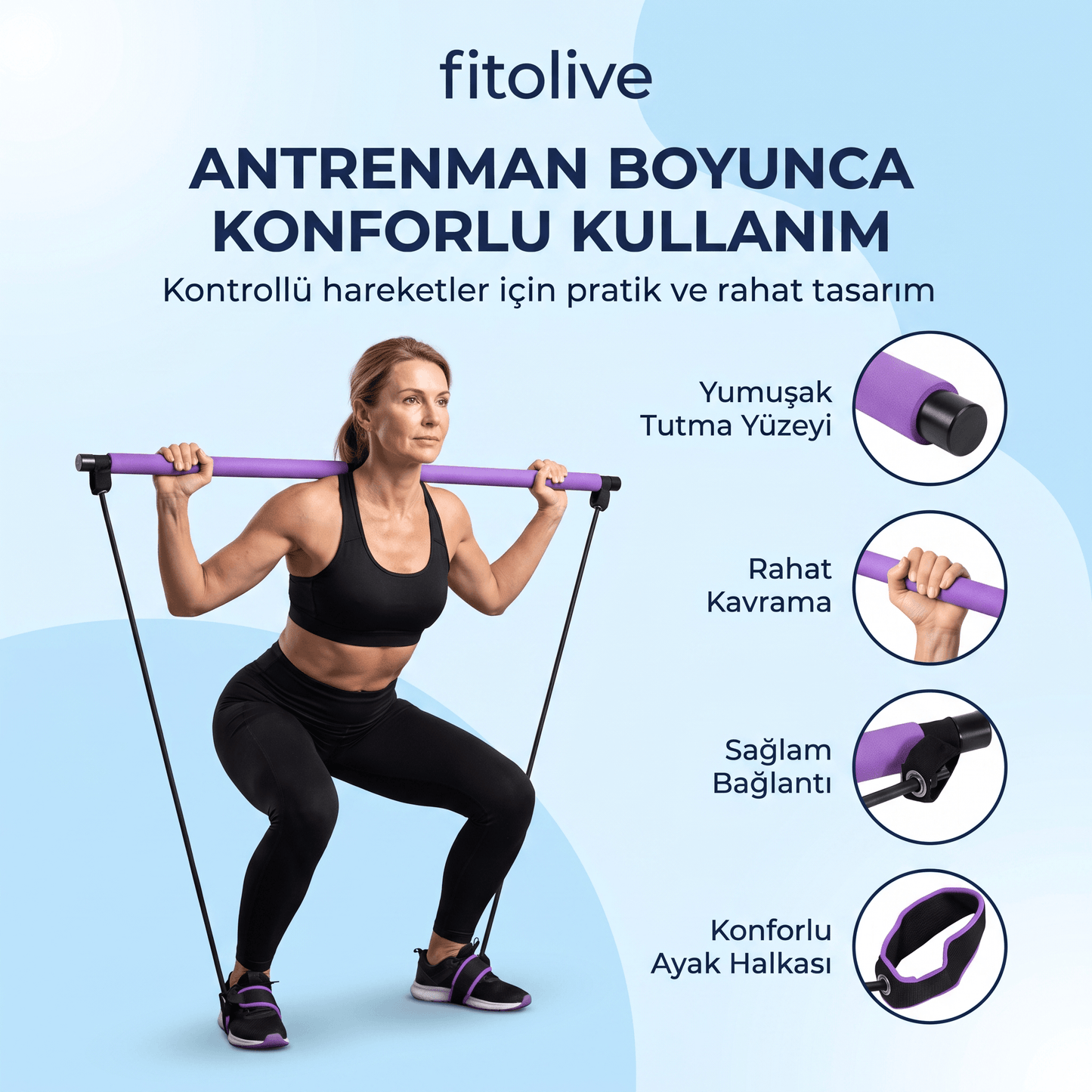 fitolive Pilates Bar Seti