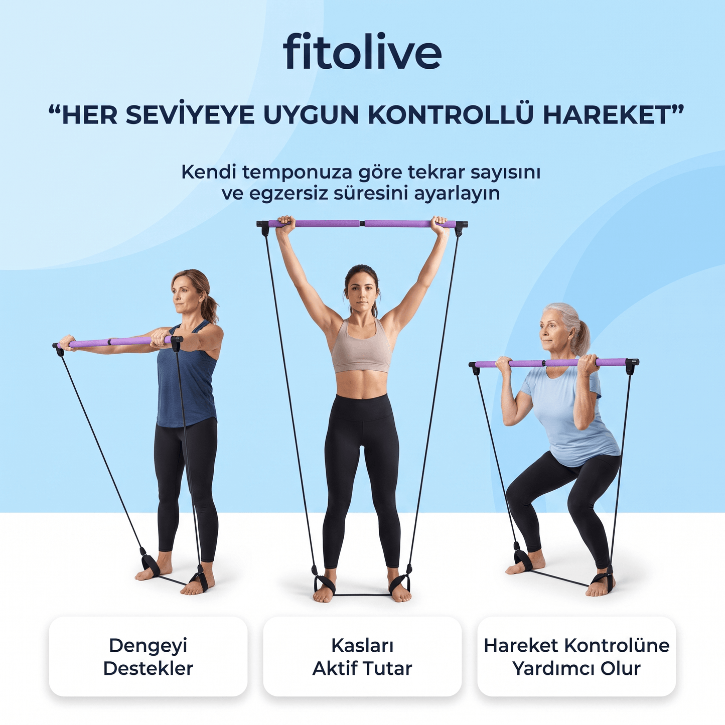 fitolive Pilates Bar Seti