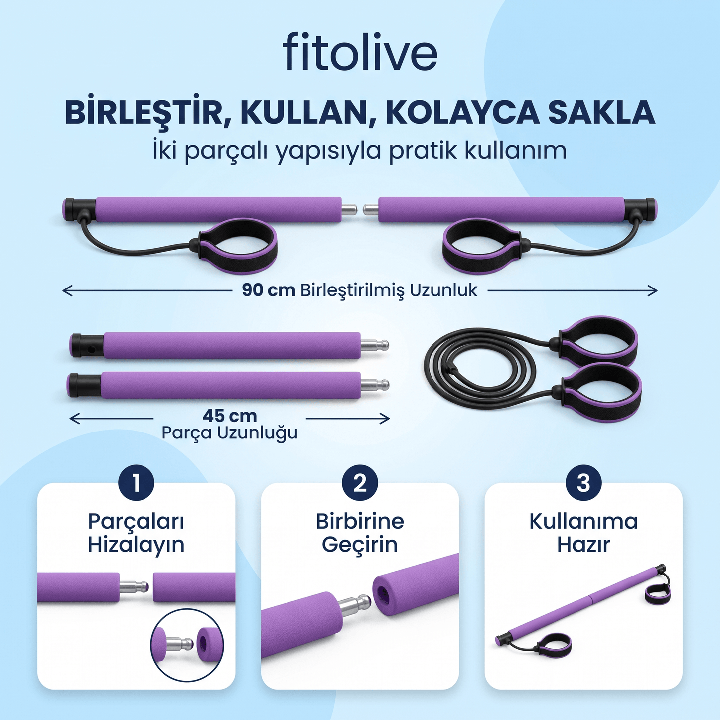 fitolive Pilates Bar Seti