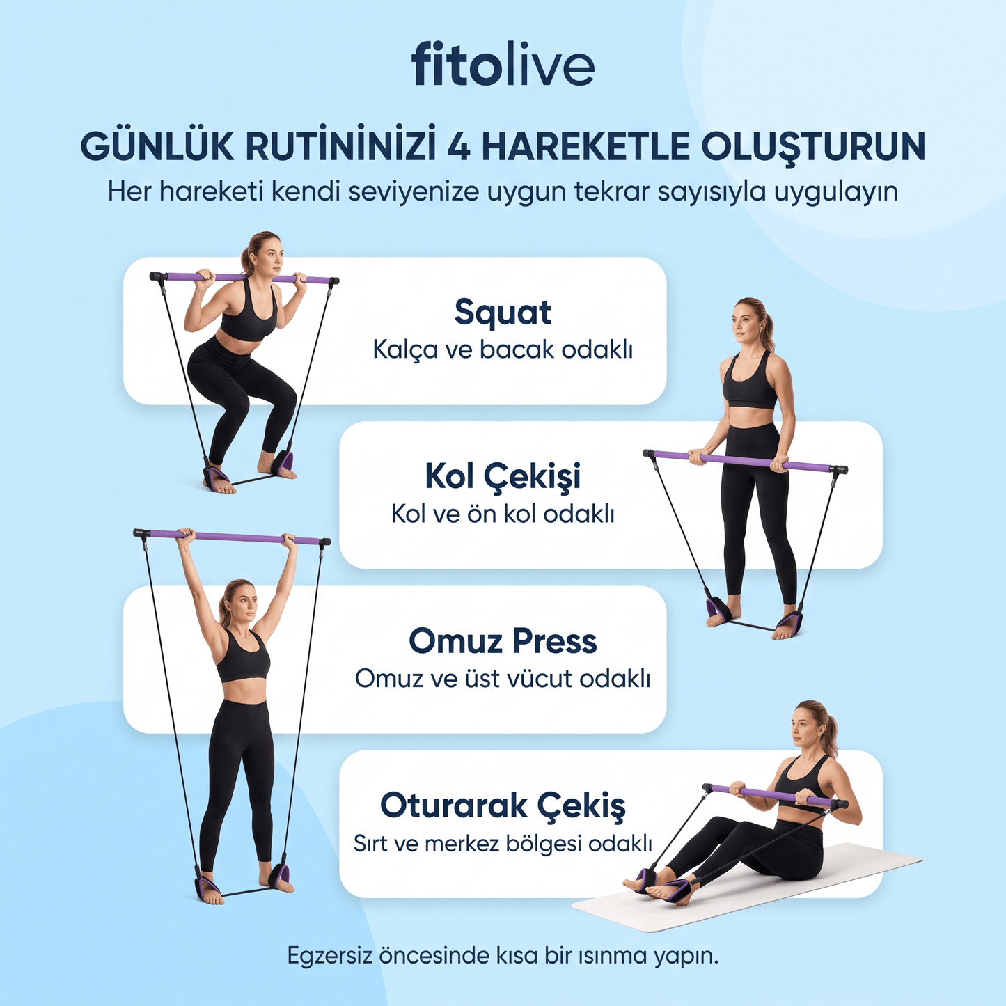 fitolive Pilates Bar Seti