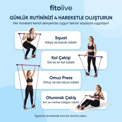 fitolive Pilates Bar Seti