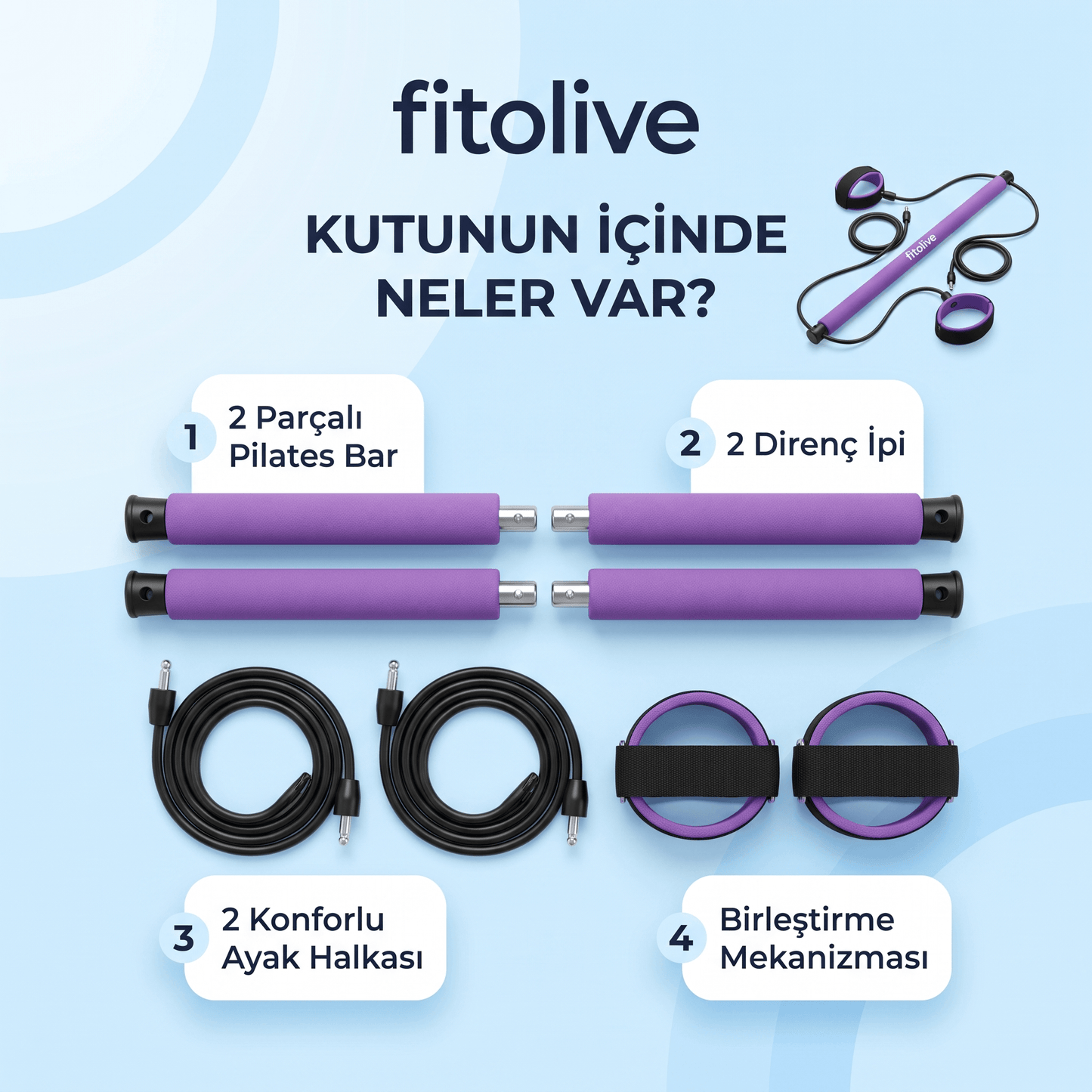 fitolive Pilates Bar Seti