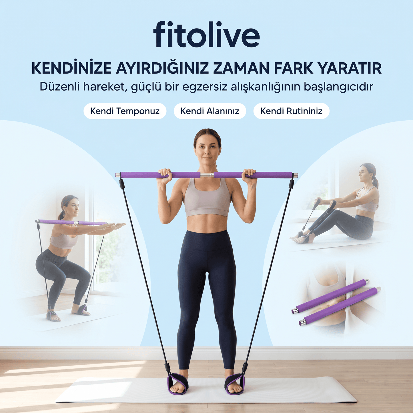 fitolive Pilates Bar Seti