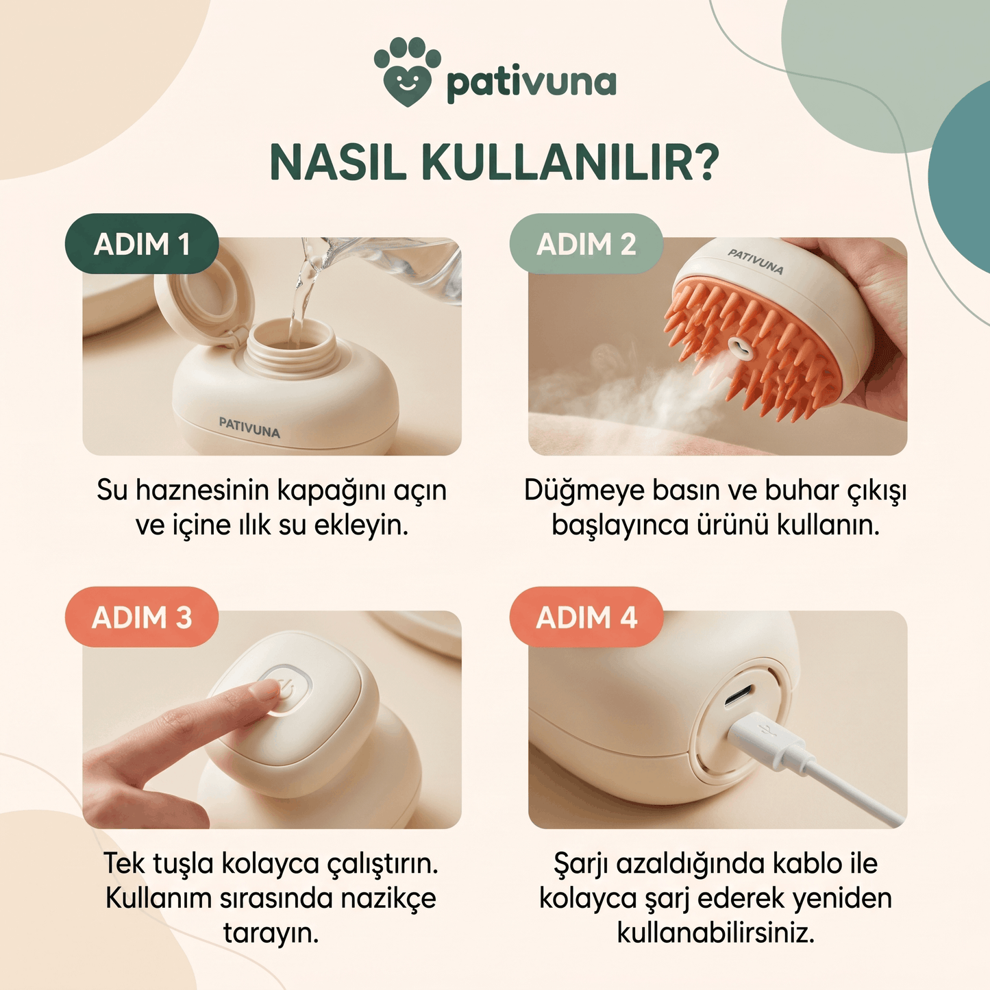 Buharlı Tüy Temizleyici