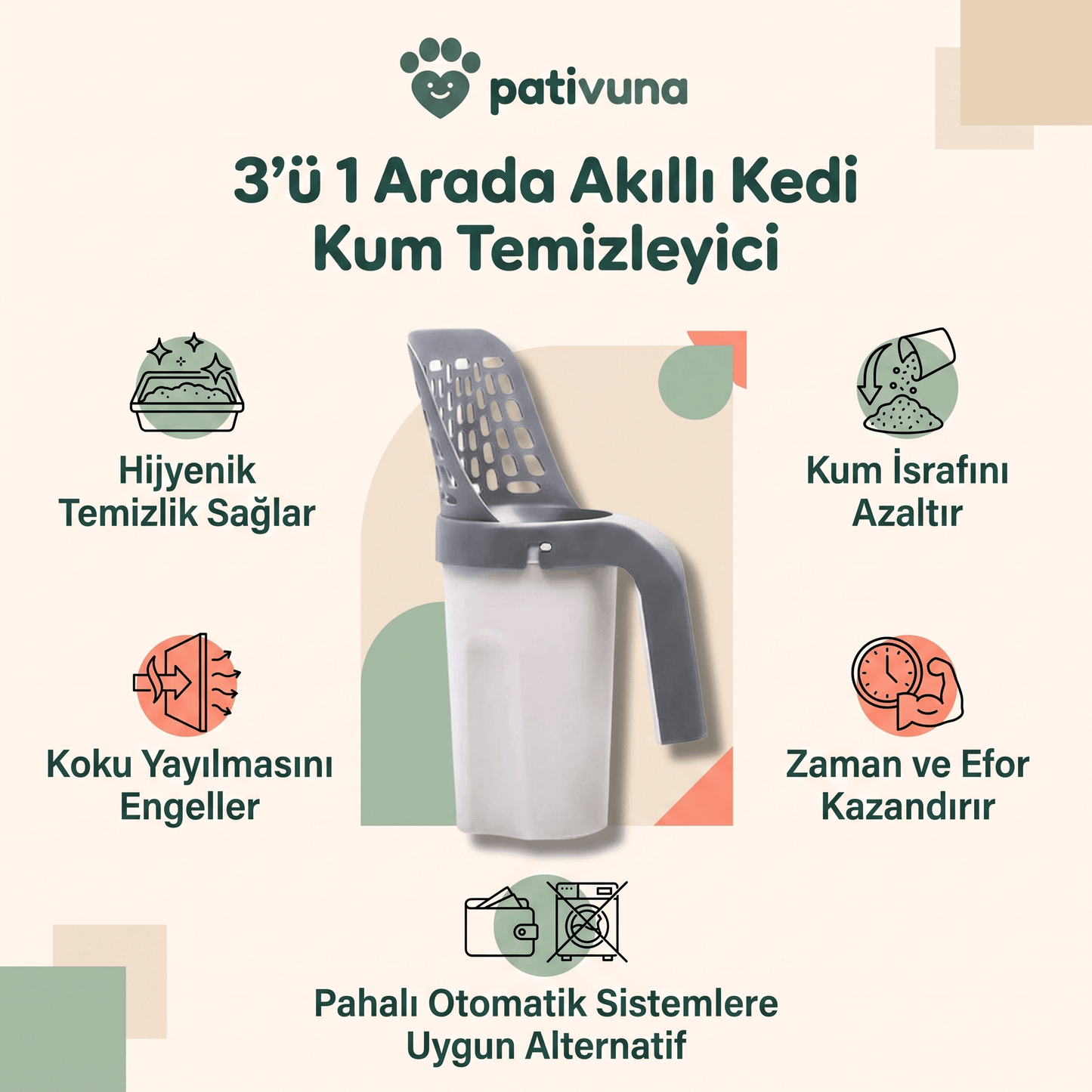 Akıllı Kedi Kum Temizleyicisi