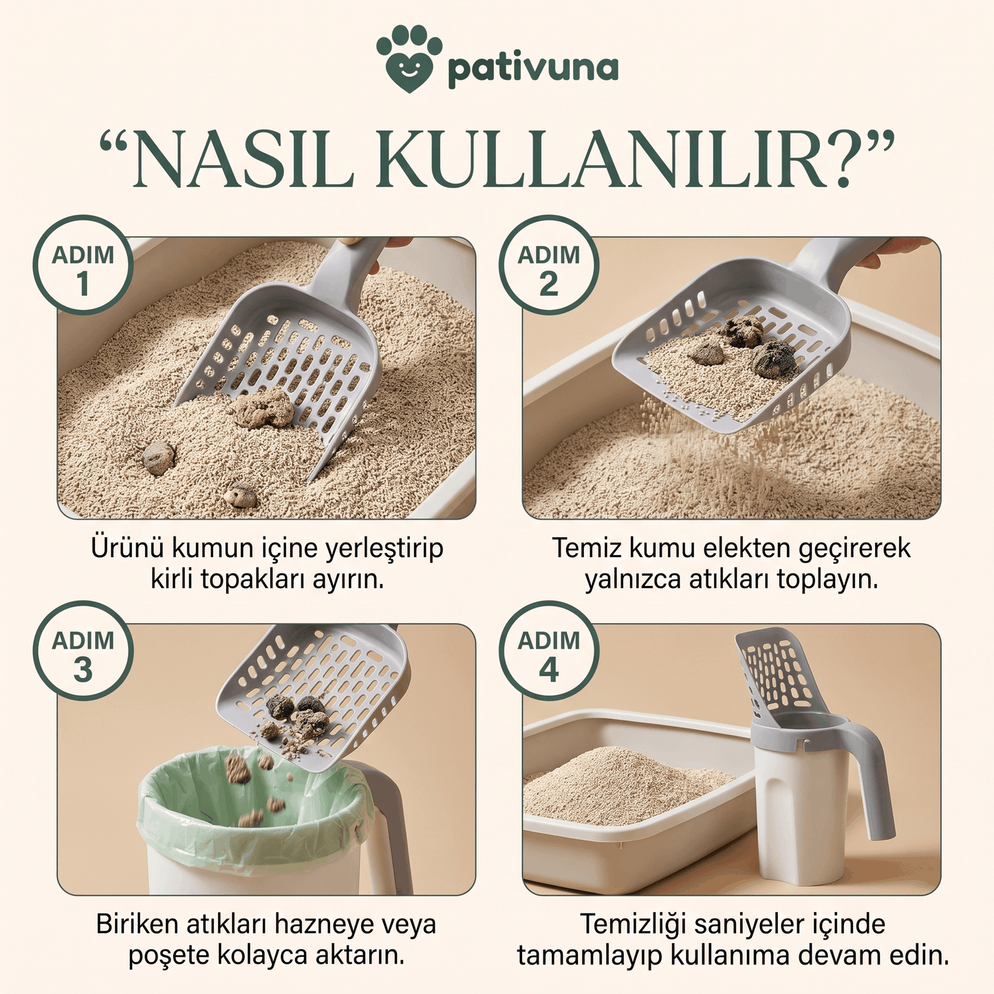 Akıllı Kedi Kum Temizleyicisi