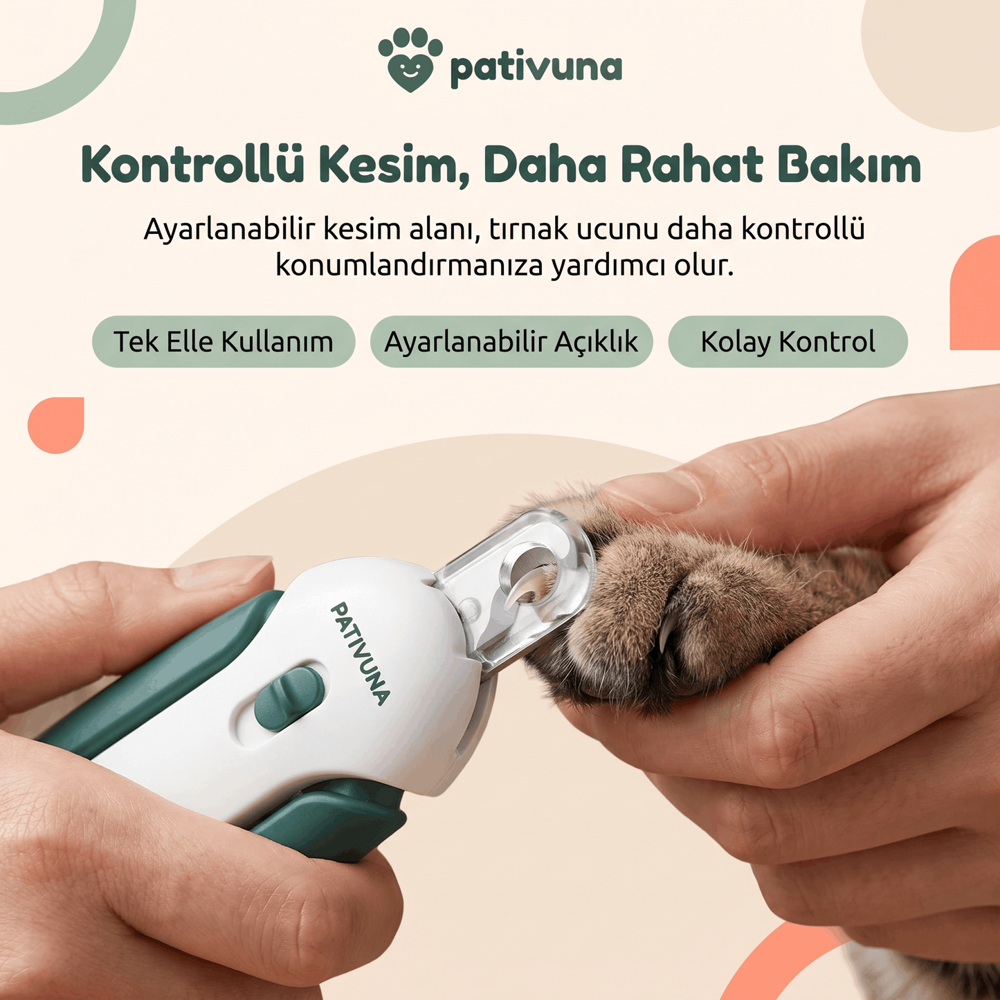 Ayarlanabilir Kedi Tırnak Makası