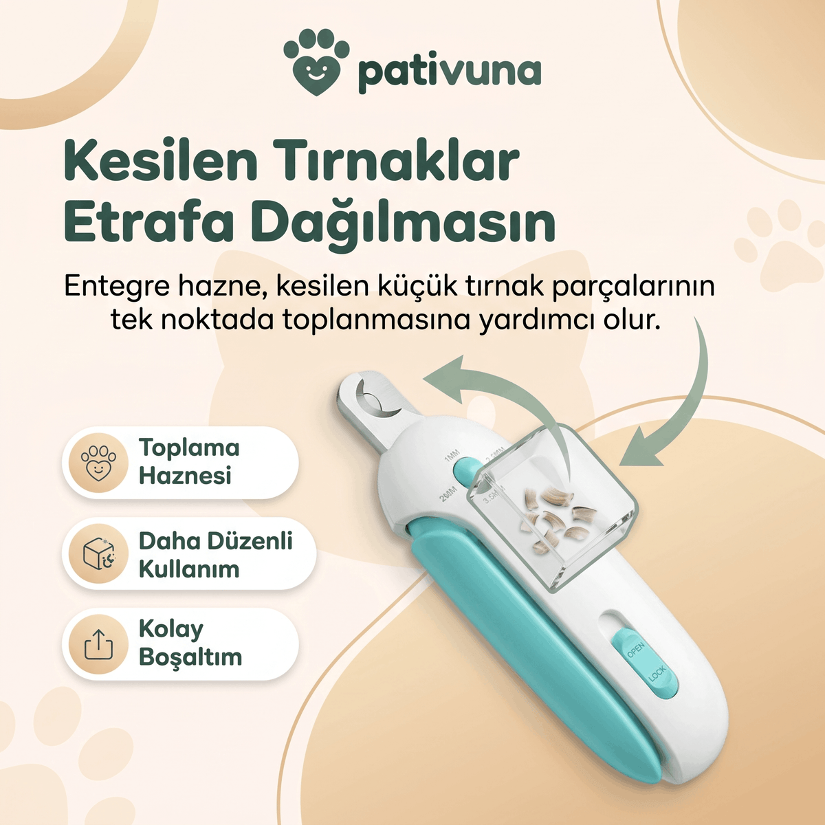 Ayarlanabilir Kedi Tırnak Makası