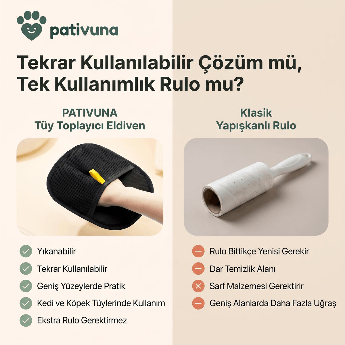 Tüy Toplayıcı Eldiven