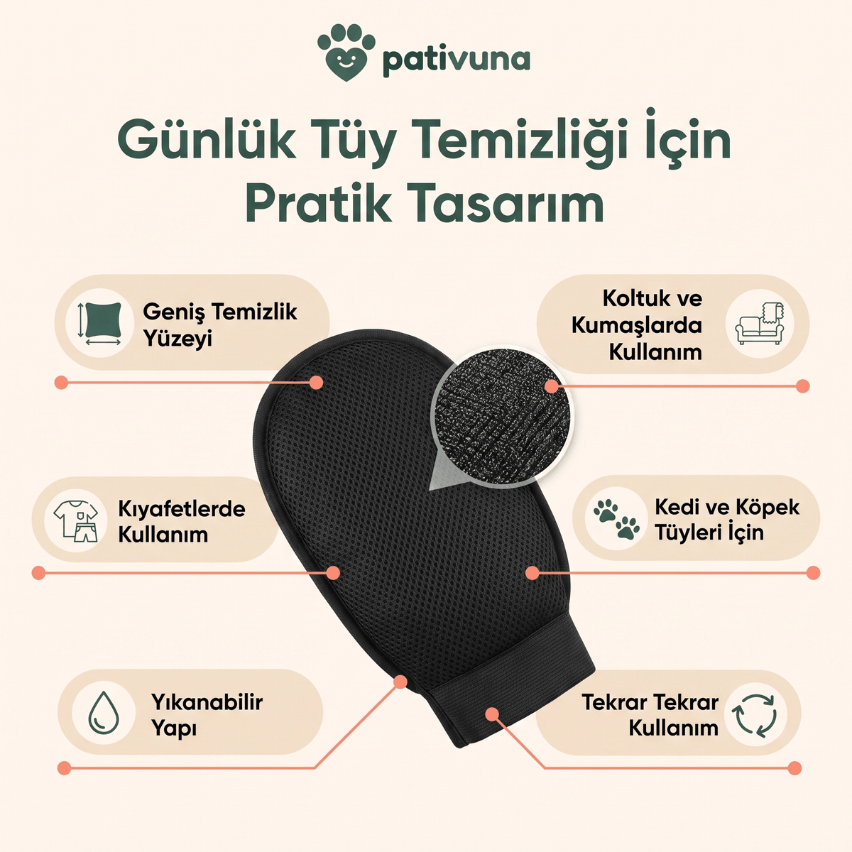 Tüy Toplayıcı Eldiven